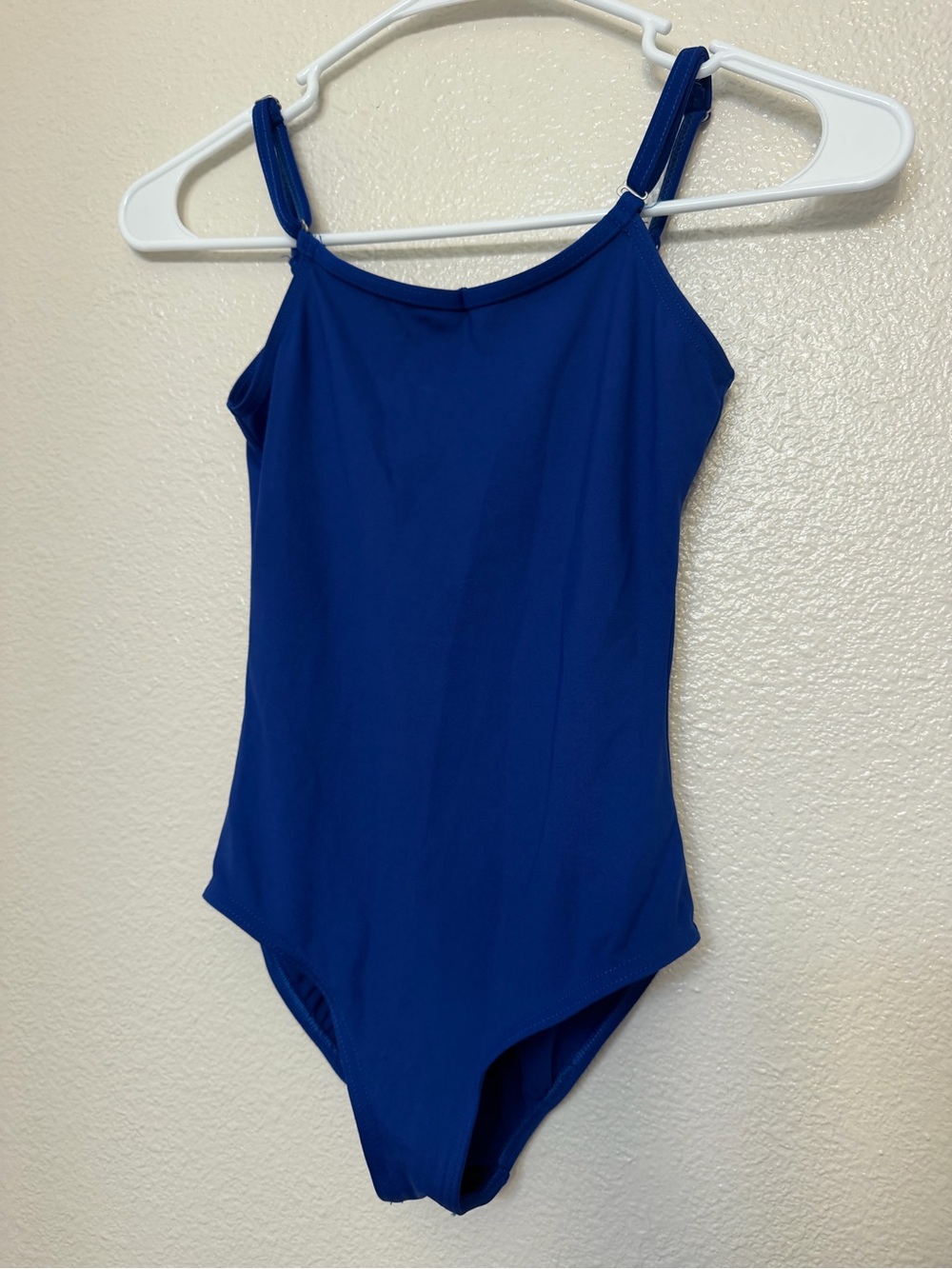 Kids girls ballet dance practice leotard royal blue LC-large child